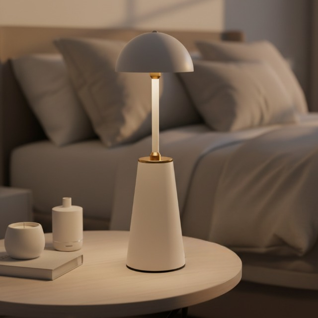 LUMITOP™ Obsidian Arc Touch LED Table Lamp – Rechargeable, Dimmable & Cordless LED Light