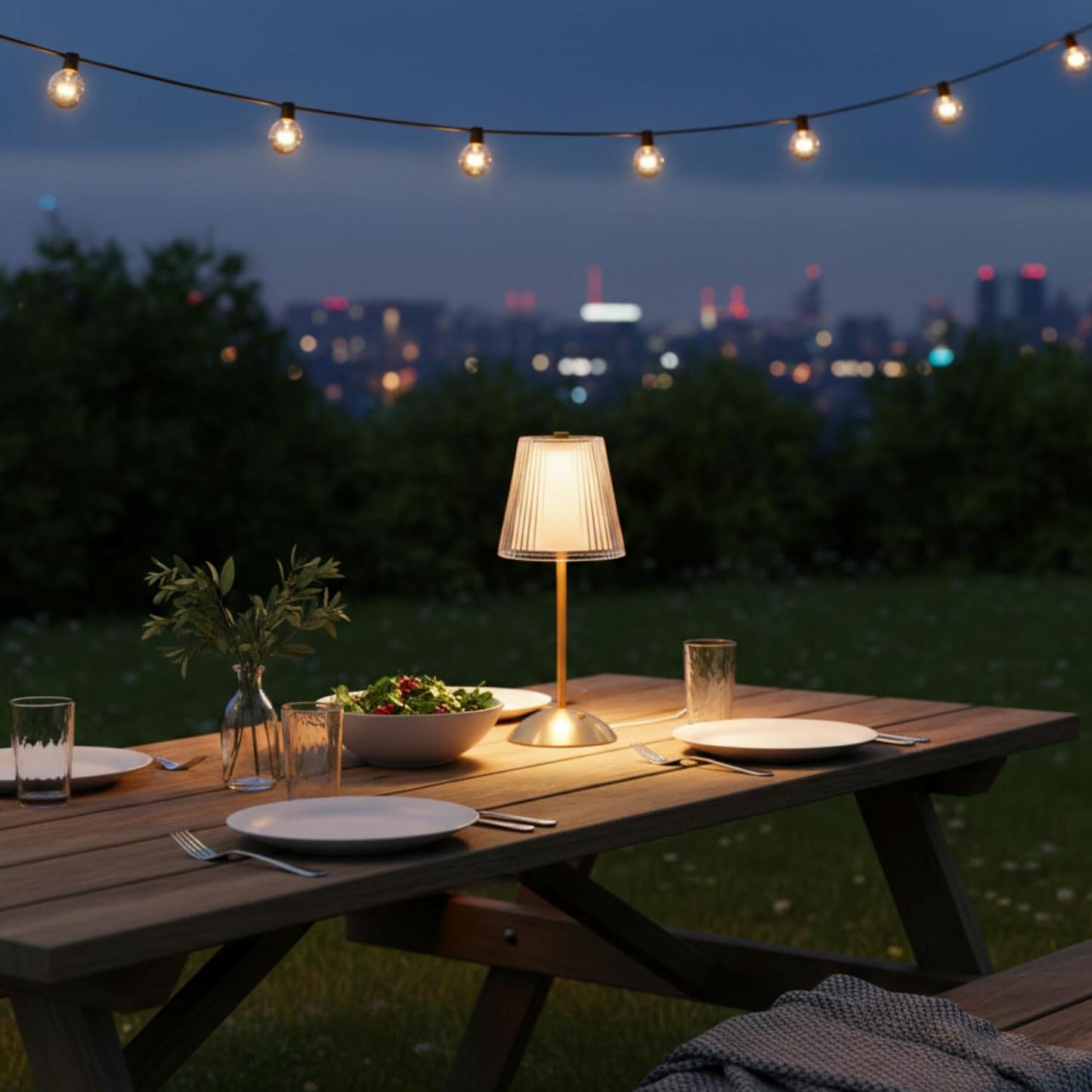 LUMITOP™ Solace Classic Touch LED Table Lamp – Rechargeable, Dimmable & Cordless LED Light