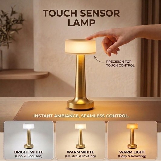 LUMITOP™ Ember Touch LED Table Lamp – Minimal Rechargeable, Dimmable & Cordless LED Light