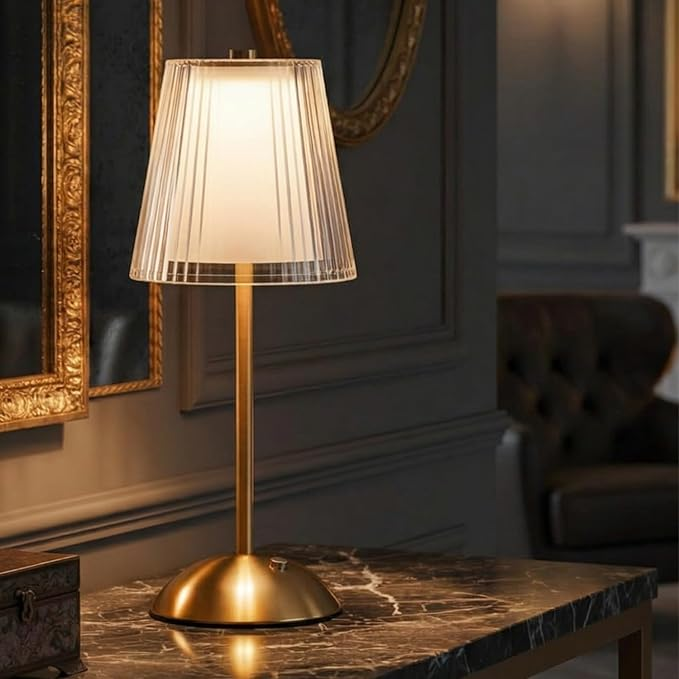 LUMITOP™ Solace Classic Touch LED Table Lamp – Rechargeable, Dimmable & Cordless LED Light