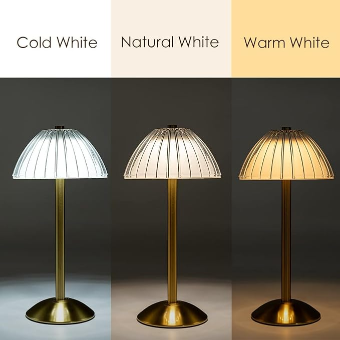 LUMITOP™ Solace Arc Touch LED Table Lamp – Rechargeable, Dimmable & Cordless LED Light