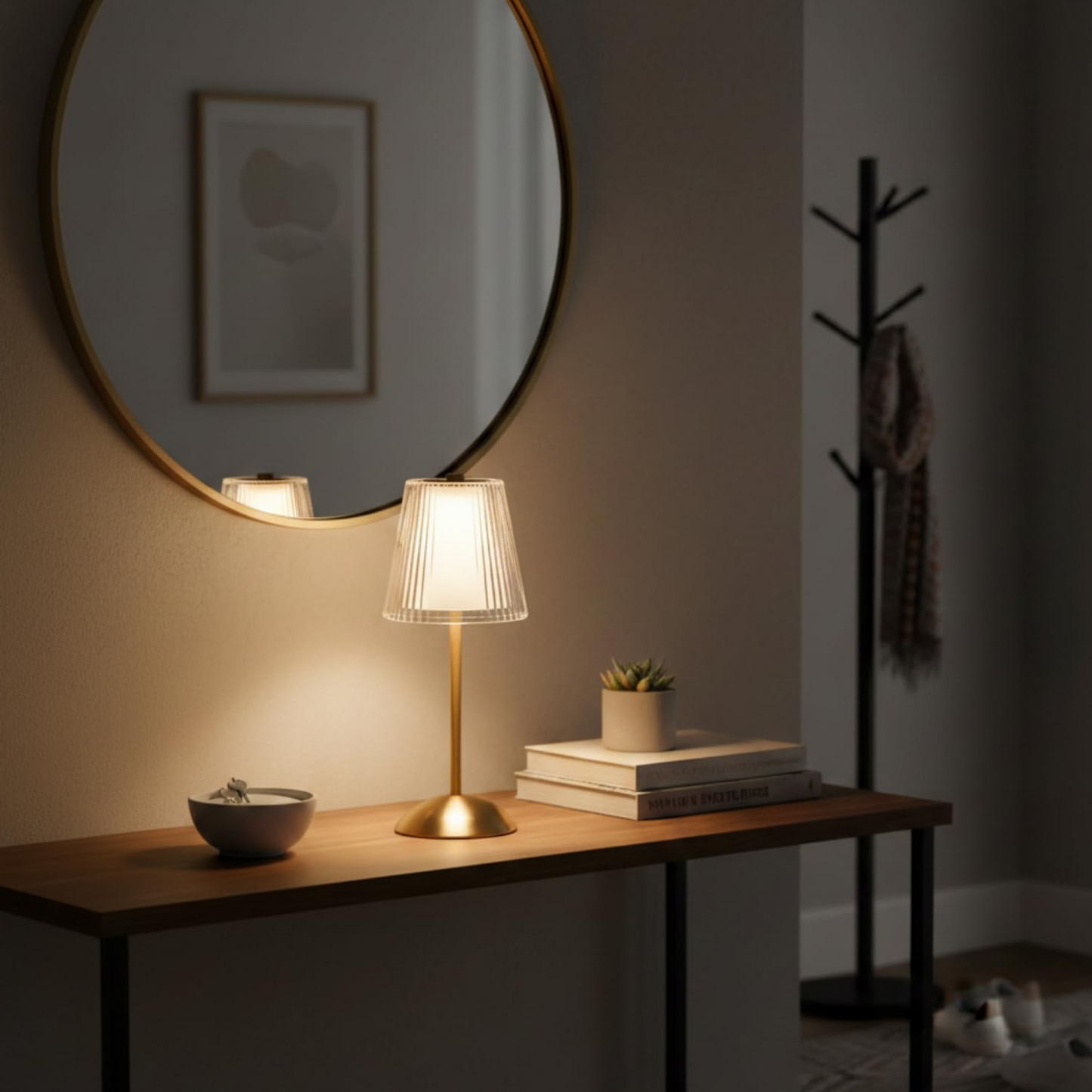 LUMITOP™ Solace Classic Touch LED Table Lamp – Rechargeable, Dimmable & Cordless LED Light