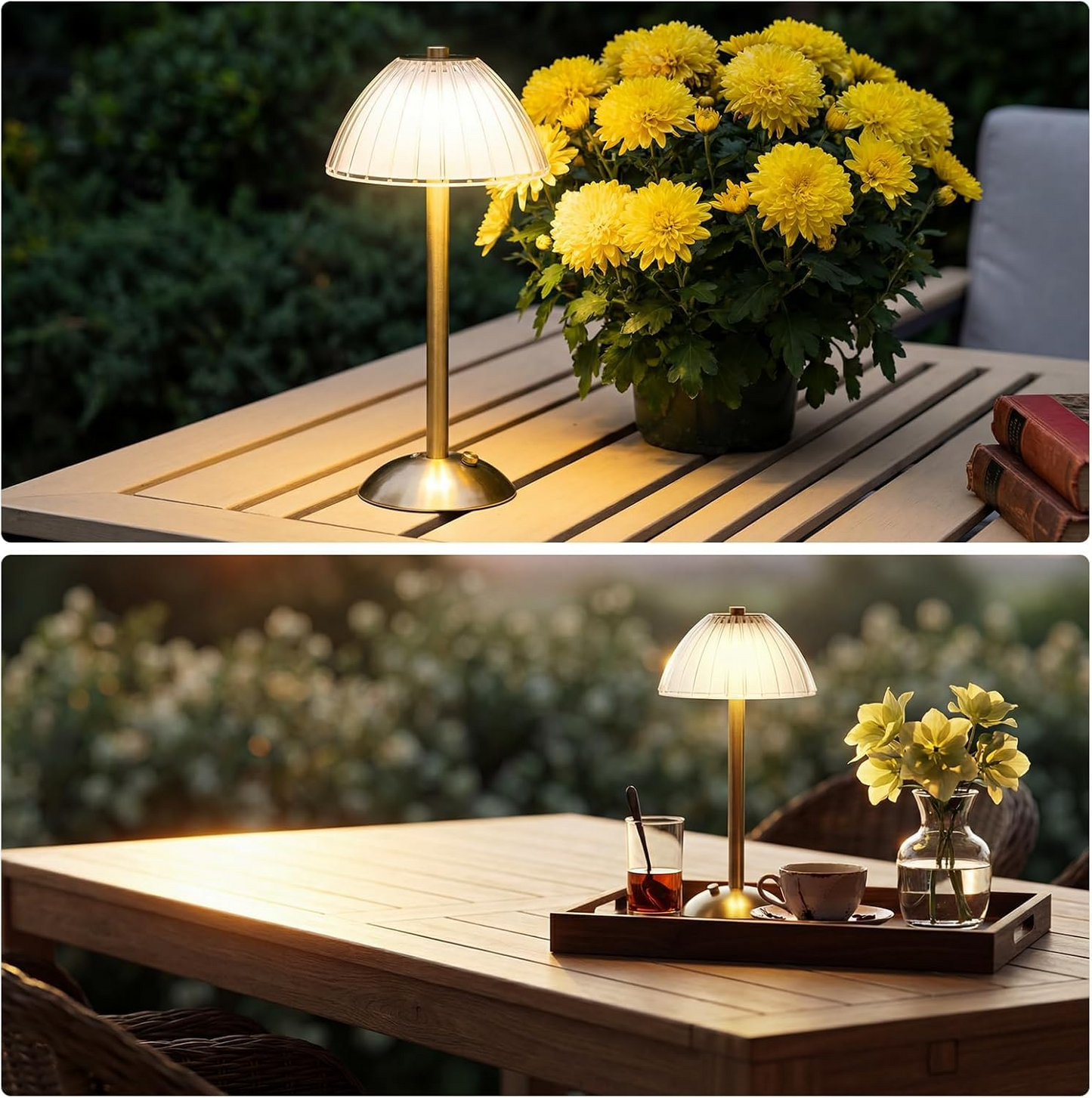 LUMITOP™ Solace Arc Touch LED Table Lamp – Rechargeable, Dimmable & Cordless LED Light