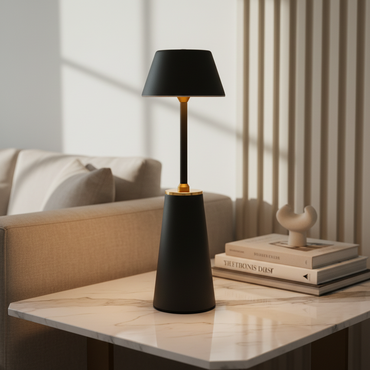 LUMITOP™ Obsidian Touch LED Table Lamp – Rechargeable, Dimmable & Cordless LED Light