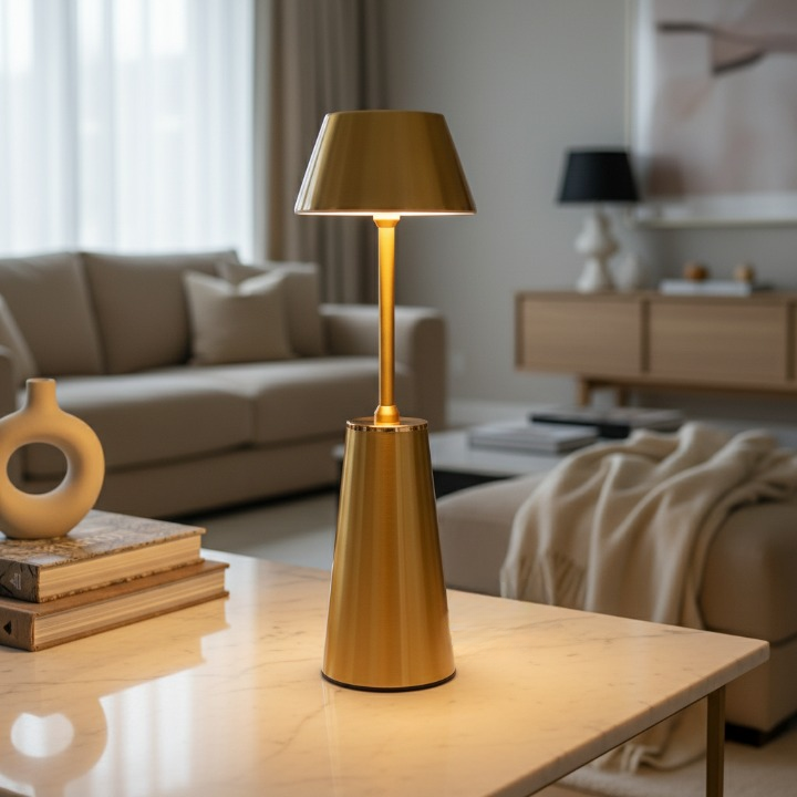 LUMITOP™ Obsidian Touch LED Table Lamp – Rechargeable, Dimmable & Cordless LED Light