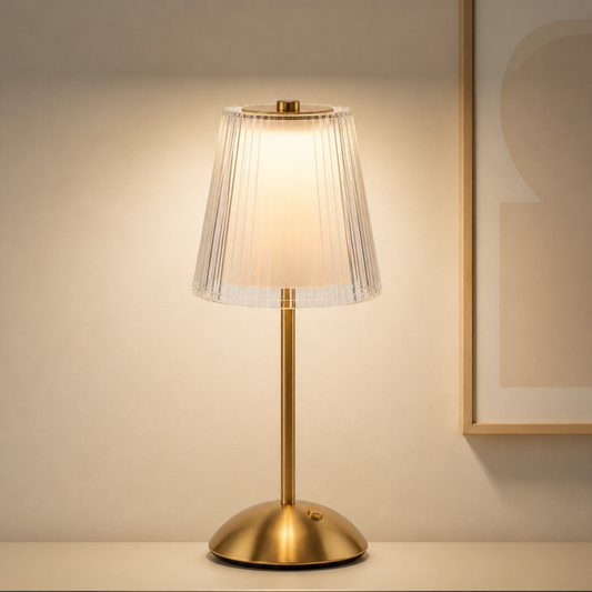 LUMITOP™ Solace Classic Touch LED Table Lamp – Rechargeable, Dimmable & Cordless LED Light